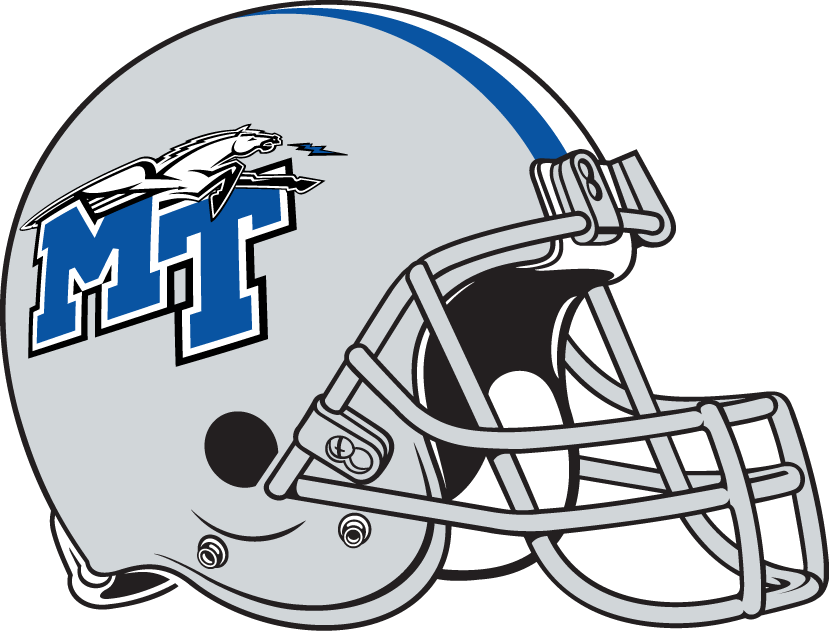 Middle Tennessee Blue Raiders 1998-Pres Helmet Logo iron on transfers for T-shirts